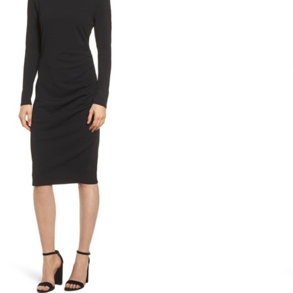 Chelsea28 Dresses & Skirts - Chelsea28 Black Long Sleeve Cocktail Dress